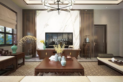 400平中式现代别墅豪宅装修效果案例 泾阳自建房诗意栖居实景赏析